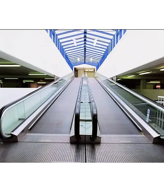 A moving walk way in airport